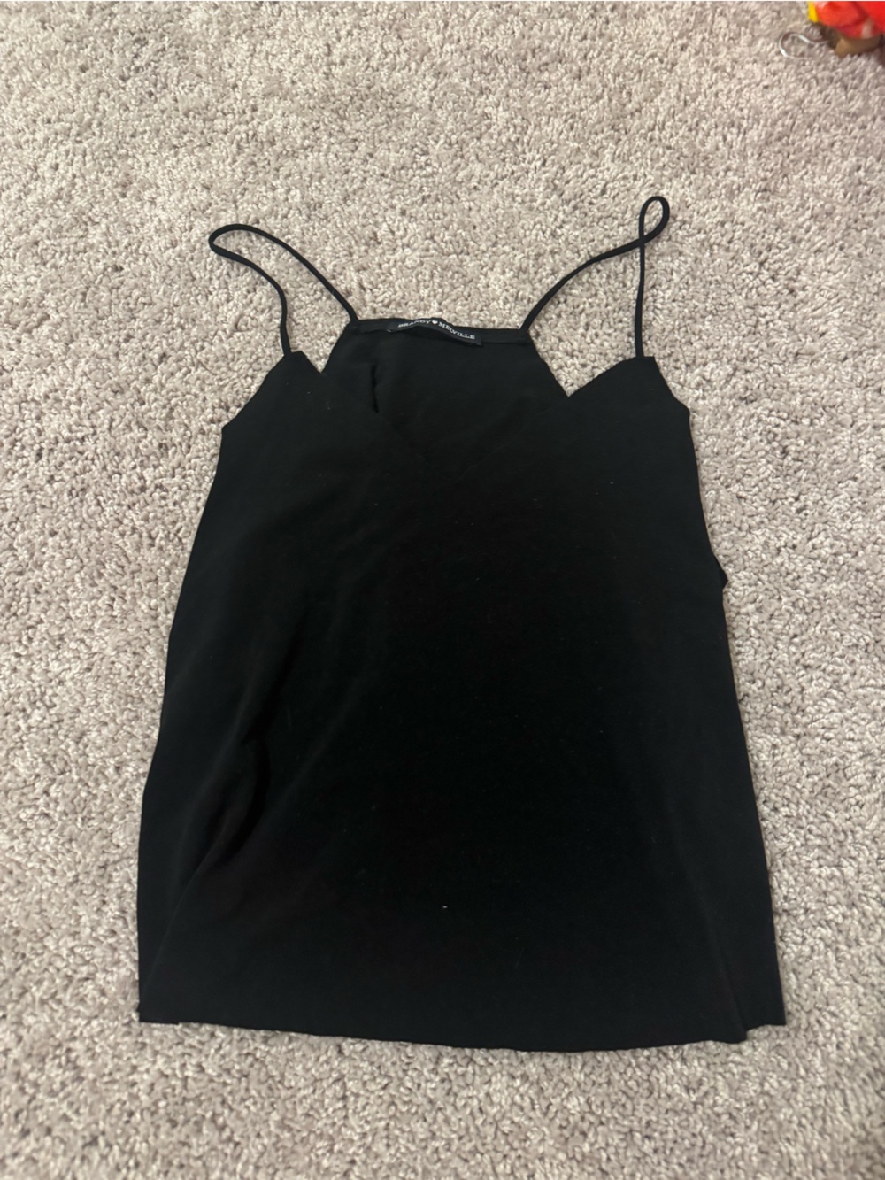 Brandy Melville Black Spaghetti Strap Mini Tank